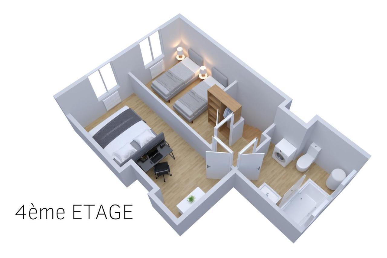 Le Double Pirou # 2 Appartements # Halte Auvergne Thiers Ngoại thất bức ảnh