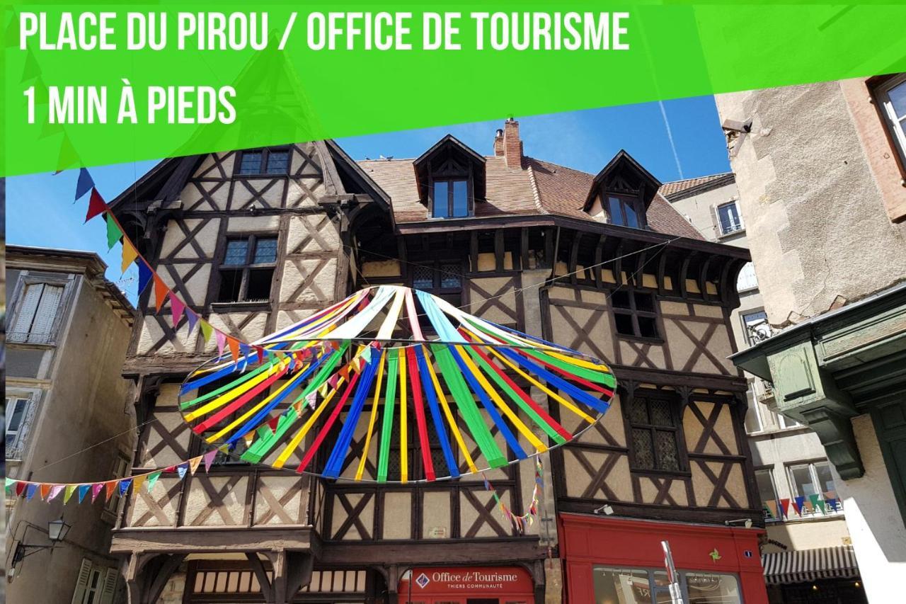 Le Double Pirou # 2 Appartements # Halte Auvergne Thiers Ngoại thất bức ảnh